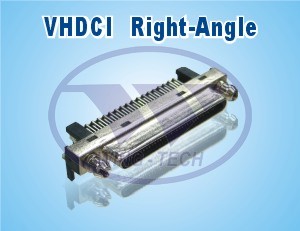 VHDCI68F（PH:0.8mm)板端母头90°