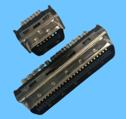 SCSI(Half Pitch 1.27mm)CN带状焊线焊杯式公头