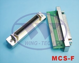 SCSI(Half Pitch 1.27mm)CN带状夹板式母头铆锌合金前壳