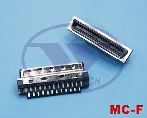 SCSI(Half Pitch 1.27mm)CN带状焊线式母头